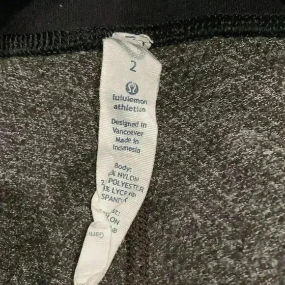 Brown and black chevron pattern Lululemon leggings in size 2 - Picture 5 of 6
